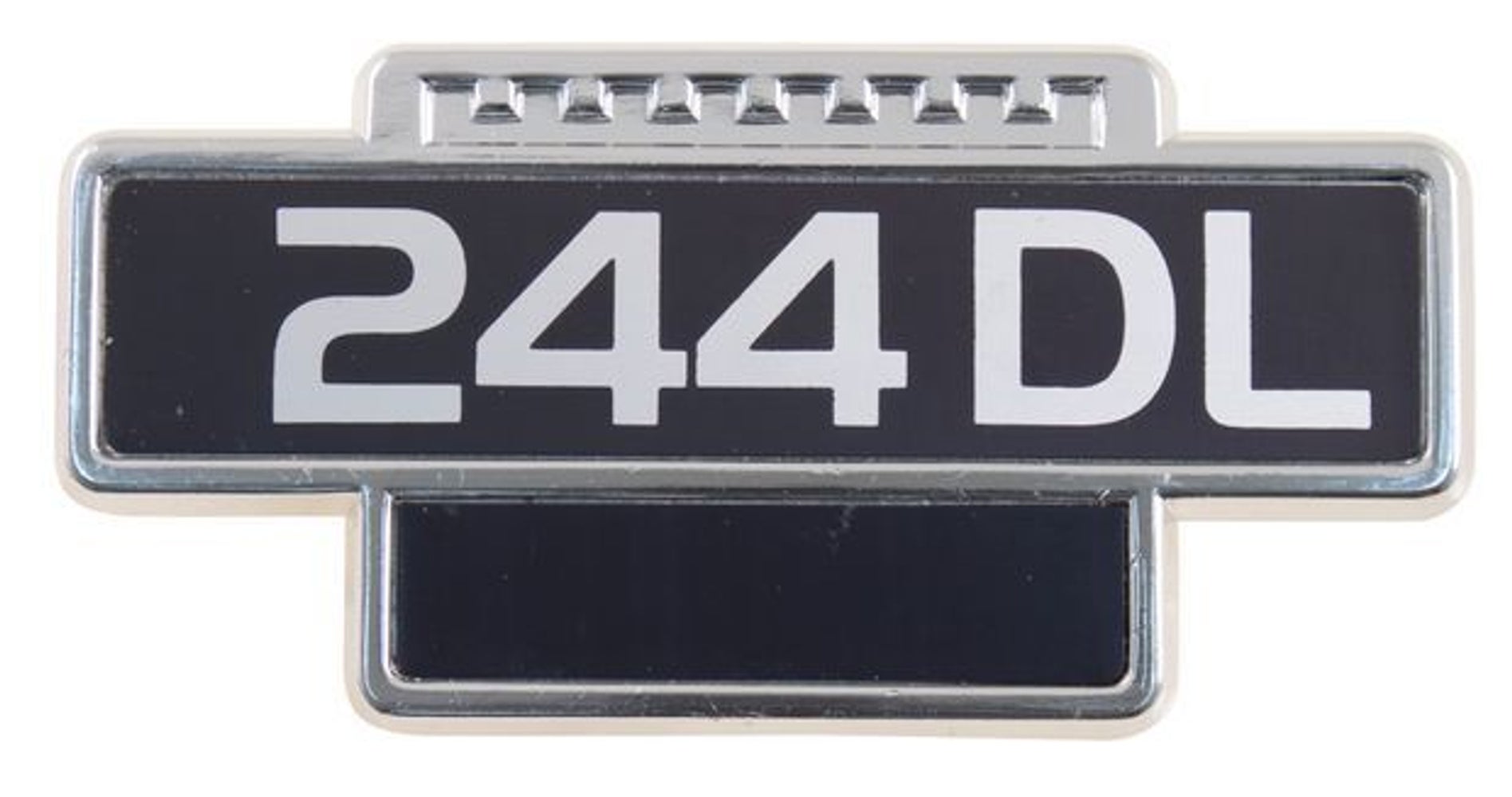 Emblème Volvo 244DL pour aile de Volvo 240 de 1975, B20A