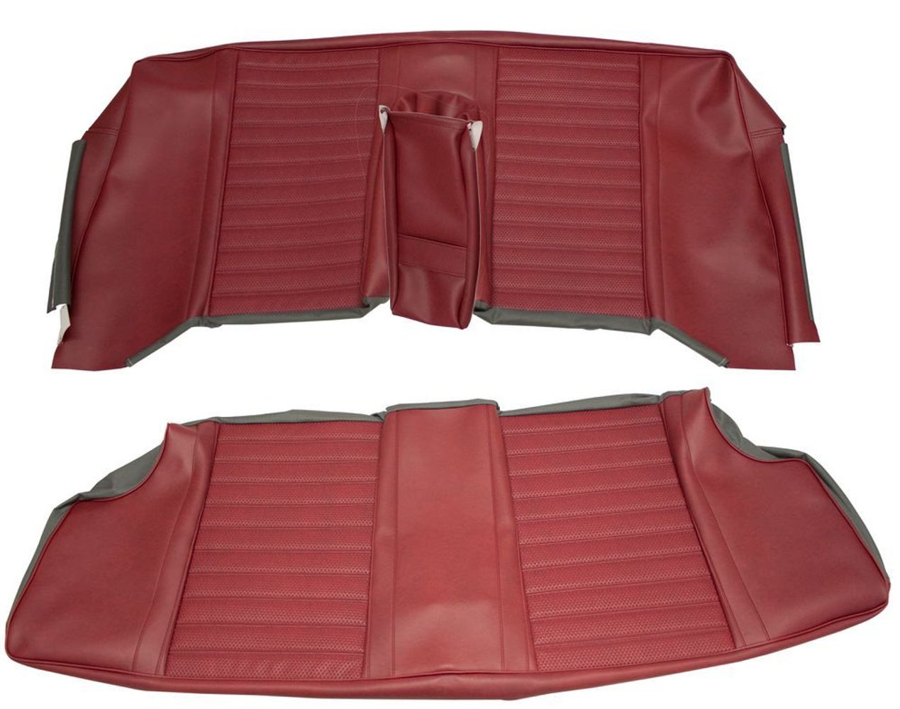 Garniture de siège arrière rouge pour Volvo Amazon 2 portes 1967-68 — bild 1 av 2