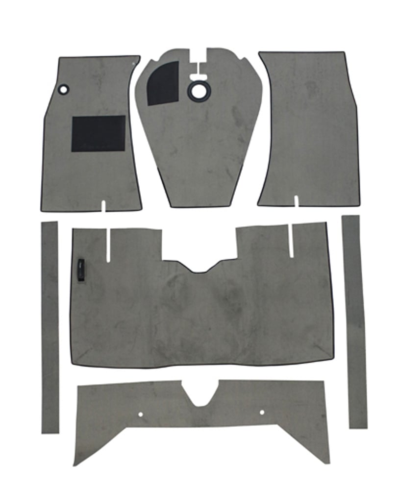 Jeu de tapis en textile gris pour Volvo Amazon 1965-70