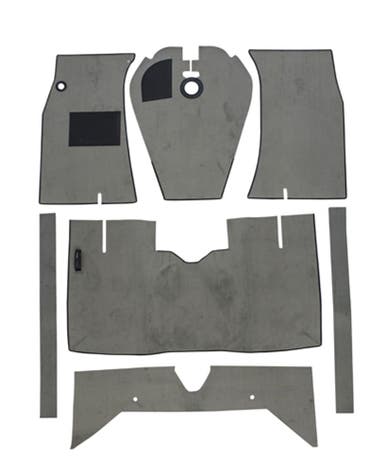 Jeu de tapis en textile gris pour Volvo Amazon 1965-70