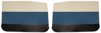 Panneaux de porte avant pour Volvo Amazon 4 portes 1959-60, beige/turquoise/noir — bild 1 av 2