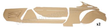 Kit de panneaux pour Volvo 1800E beige/marron