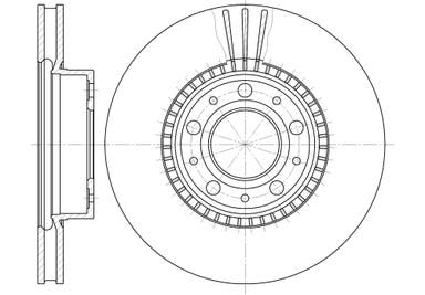 Disque de frein avant pour Volvo 740, 760, 780, 940, ABS 15", 1991-