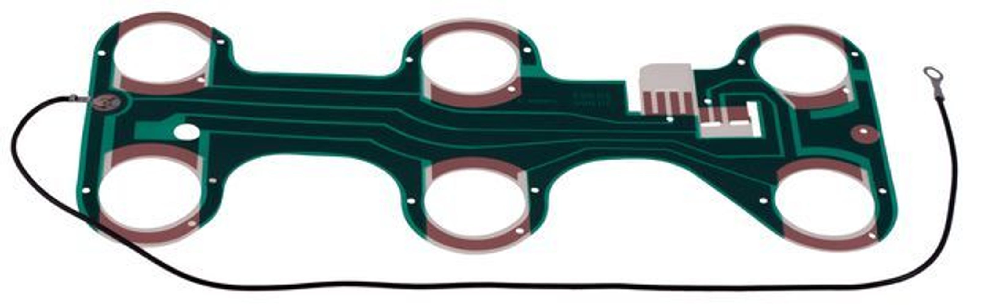 Feu arrière droit (circuit imprimé) pour Volvo 240, 242, 244 (1988-1993).