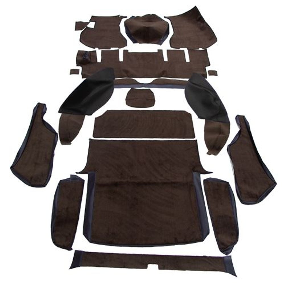 Jeu de tapis pour Volvo 1800ES, textile marron/noir (conduite à droite)
