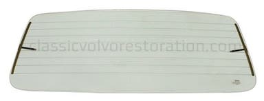 Lunette arrière pour Volvo Amazon Kombi, transparente, chauffante électriquement
