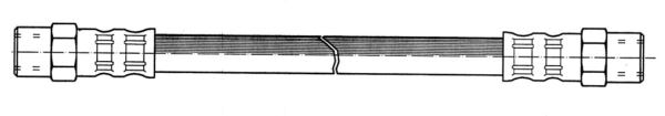 Flexible de frein avant pour Volvo 240, 245, 260, 262, 265, 740, 760, 780, 940, 960, S90, V90, V90 1979-99 — bild 2 av 2