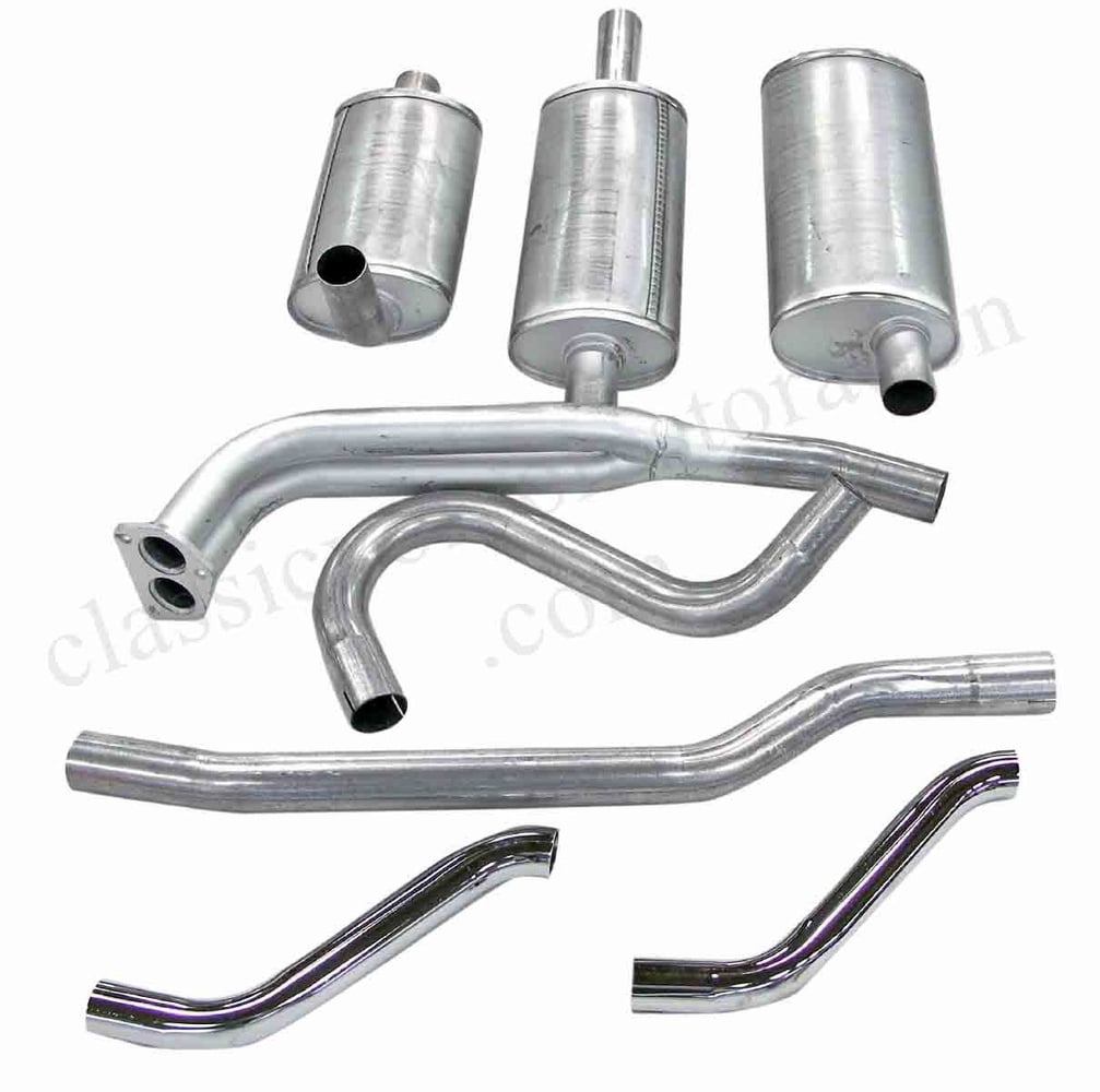 Système d'échappement pour Volvo 1800E, 1970-72