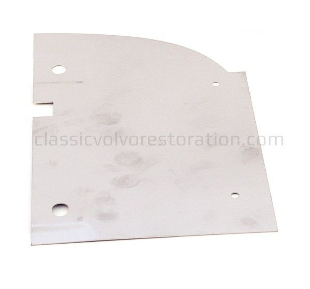 Bavette arrière droite inox