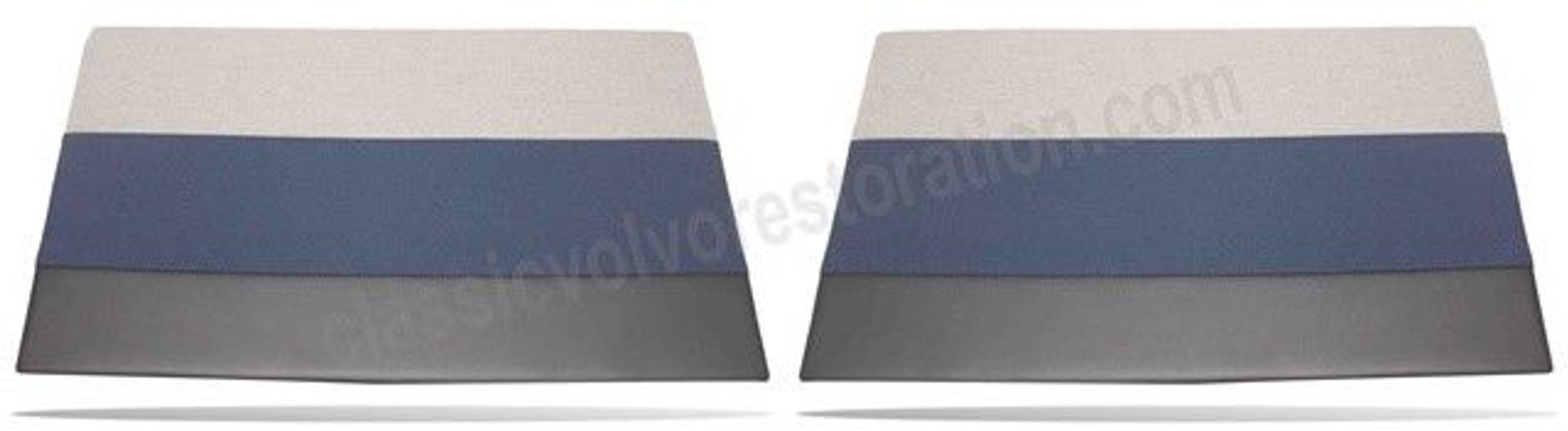 Panneau de porte bleu/gris