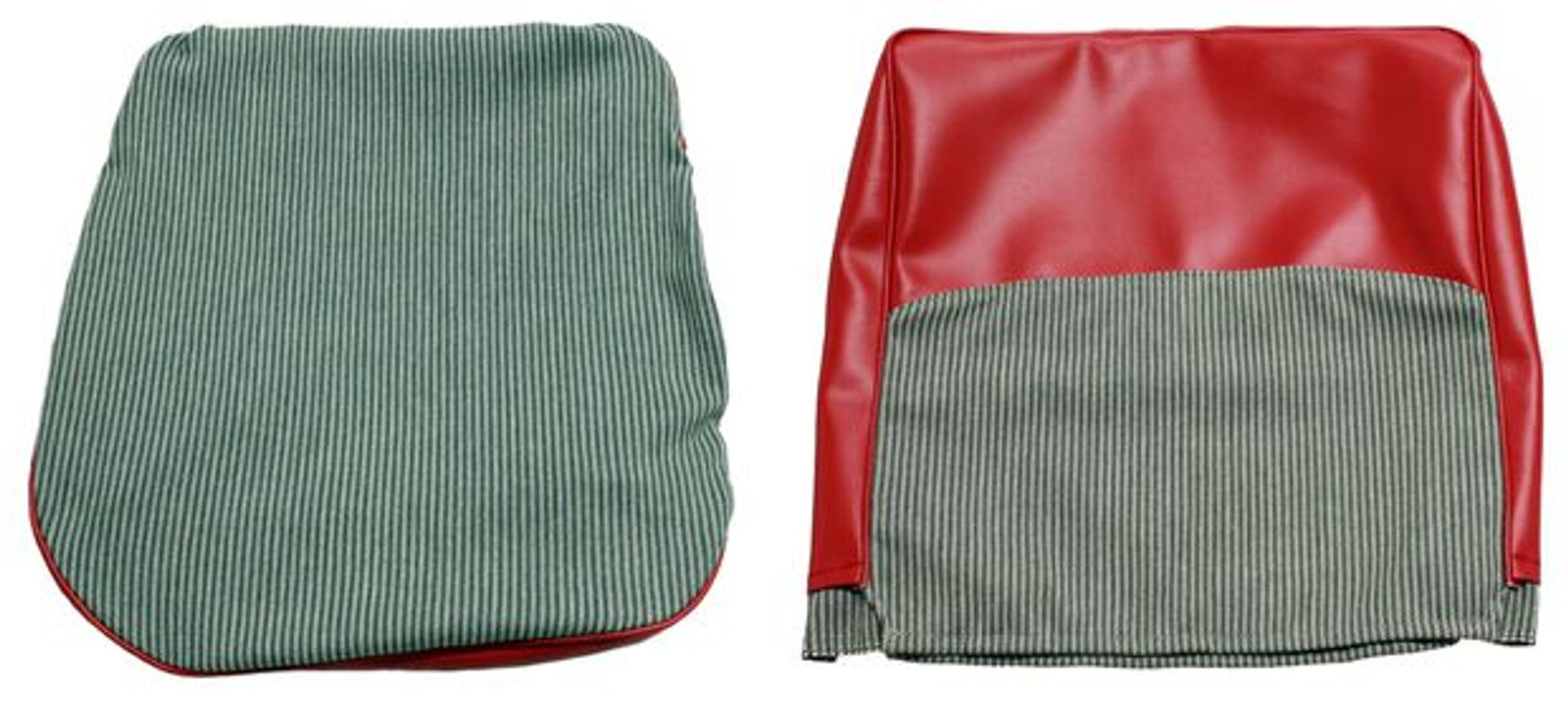 Revêtement de siège avant pour Volvo Duett 1958-62 rouge/gris