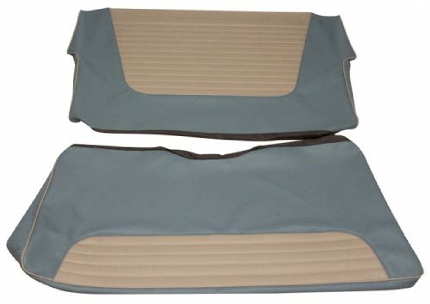 Garniture siège arr. bleu/blanc