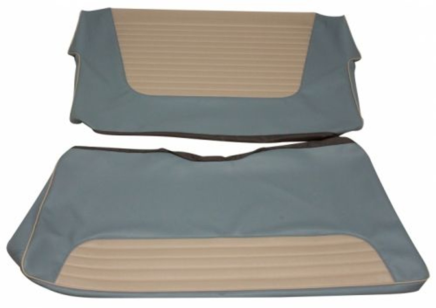 Garniture siège arr. bleu/blanc