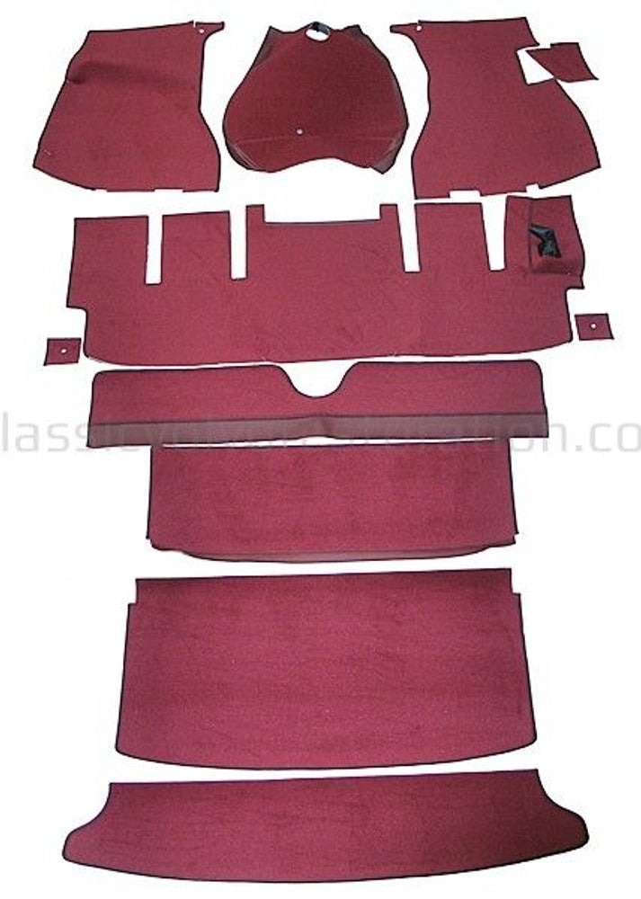 Jeu de tapis pour Volvo 1800E -71, rouge (conduite à droite) — bild 2 av 2