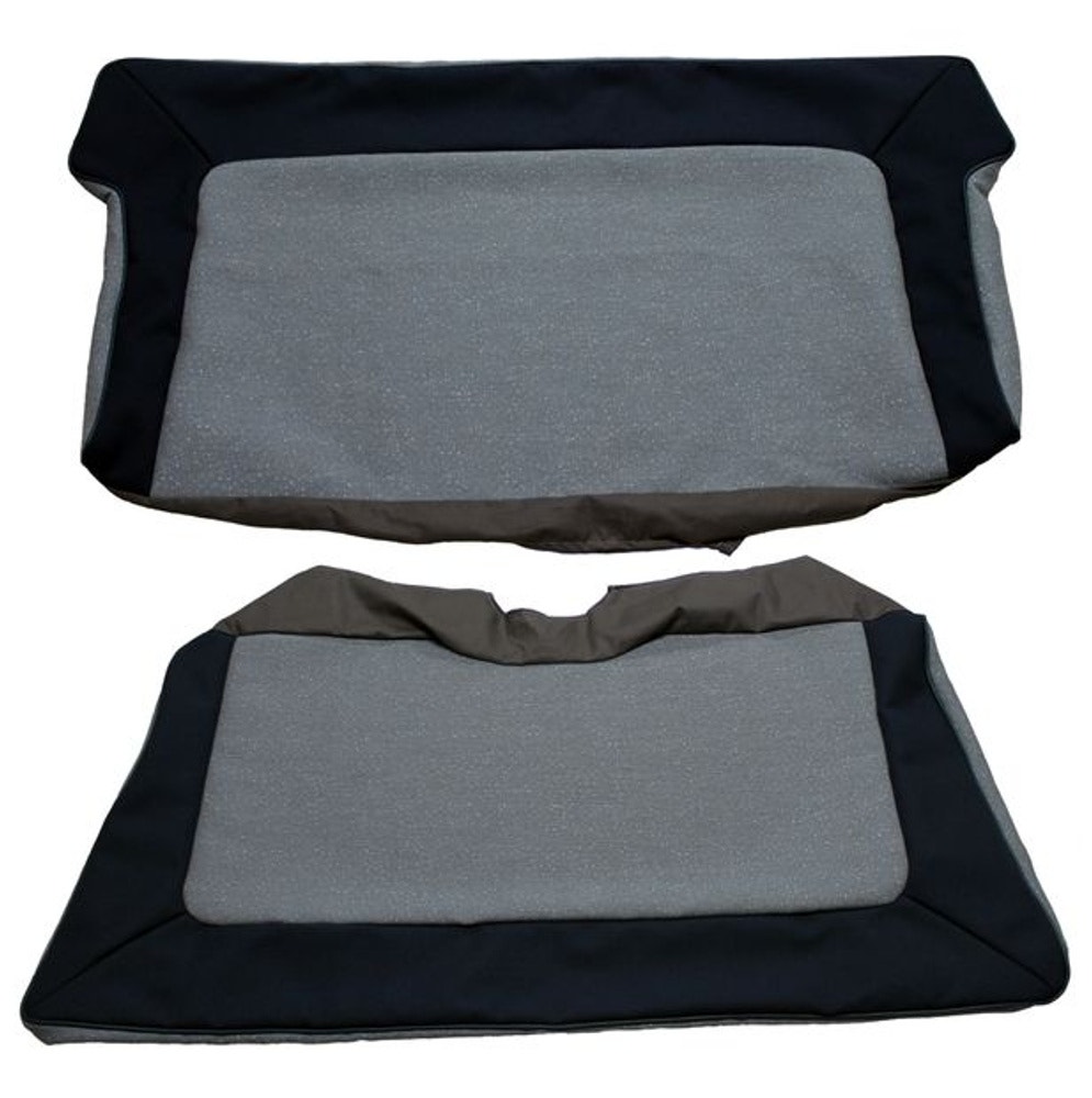 Garniture siège arrière gris/bleu