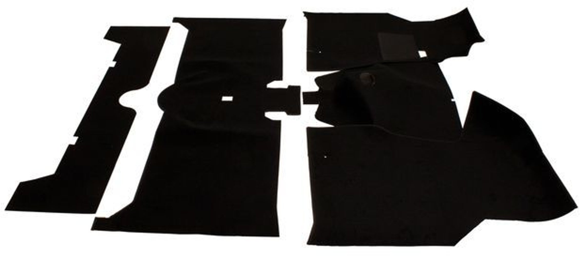 Jeu de tapis pour Volvo 140 de 1972, en textile noir — bild 1 av 2