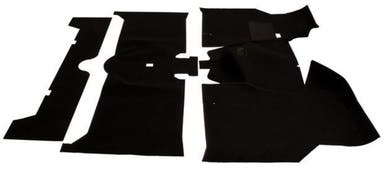 Jeu de tapis pour Volvo 140 de 1972, en textile noir