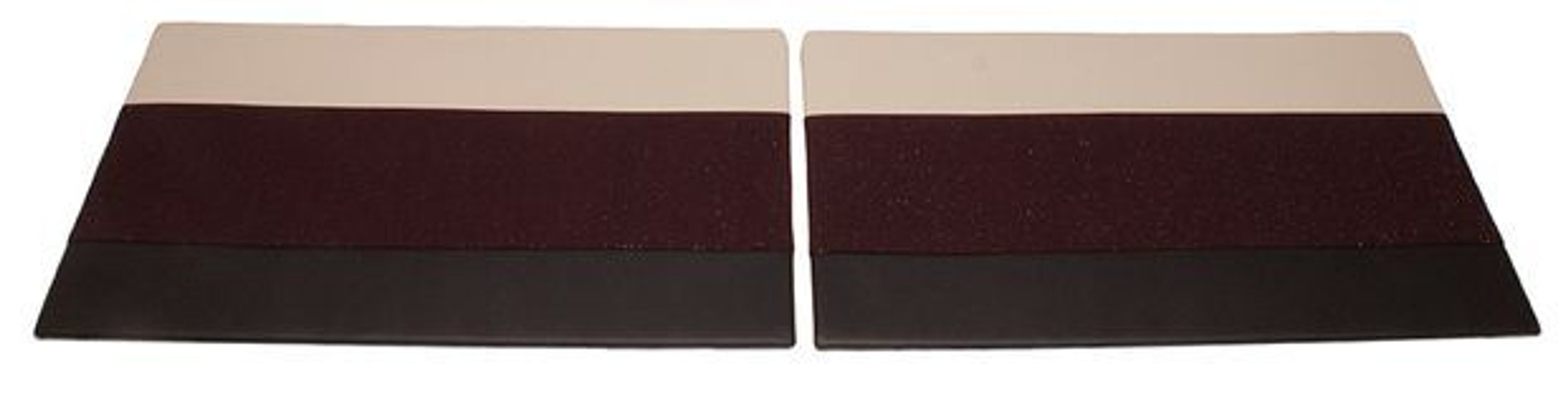 Panneaux de porte pour Volvo Duett, 1958-60, noir/beige/rouge