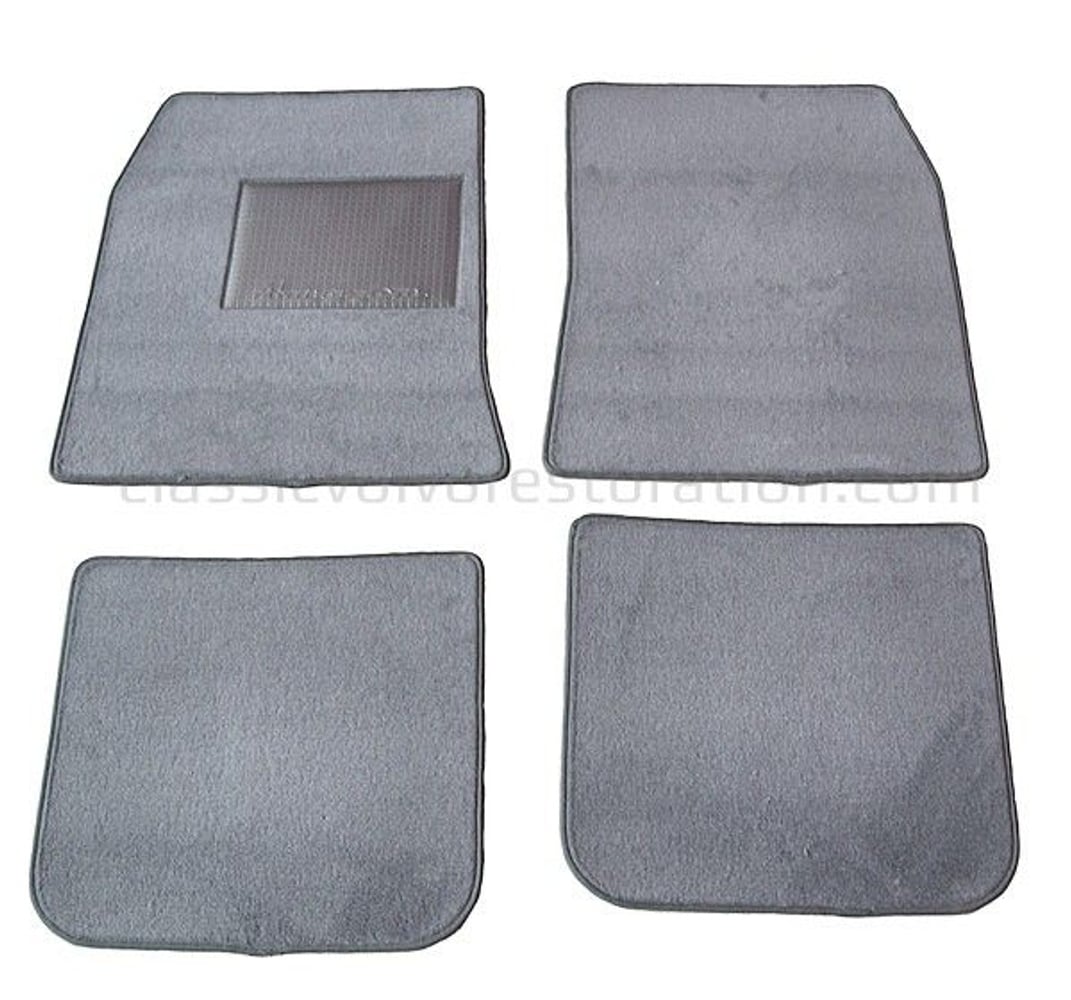 Jeu de tapis accessoire gris