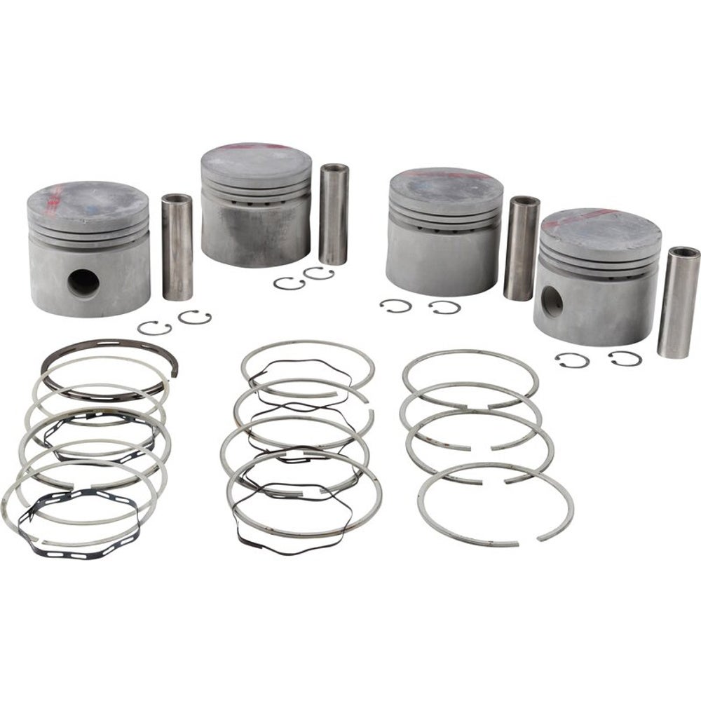 Jeu de pistons (4 pièces) avec segments pour Volvo B18 0,020"